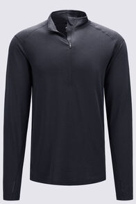 Macpac Men's Prothermal Fleece Top, Black, hi-res