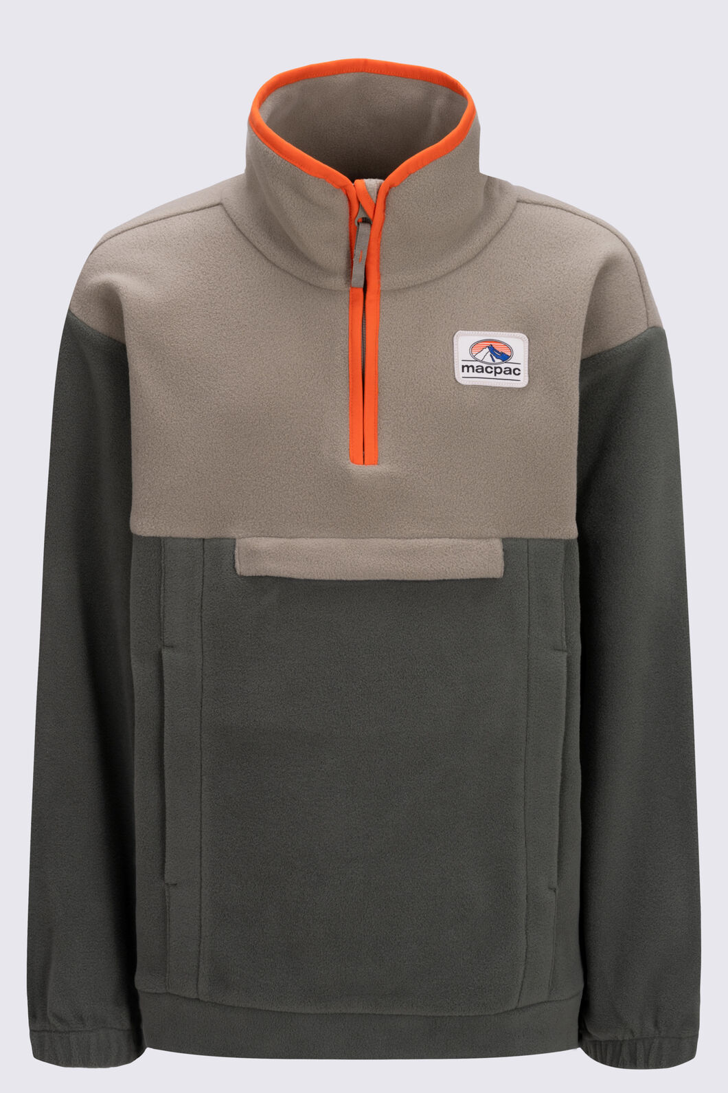 Macpac Kids' Originals Fleece Pullover, Beetle/Kelp, hi-res