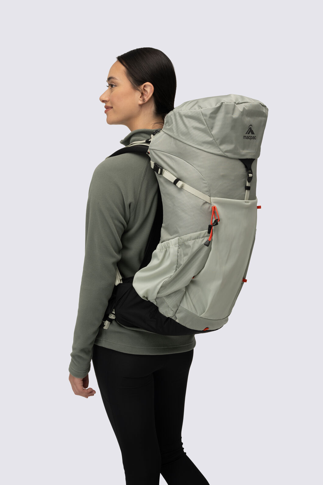 Macpac Volta Hiking Backpack 35L, Aqua Grey, hi-res