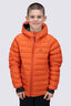 Macpac Kids' Uber Light Hooded Down Jacket, Koi/Grape Leaf, hi-res