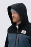 Macpac Men's Heritage Windproof Fleece Jacket, Black/Midnight Navy, hi-res