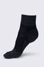 Macpac Trail Quarter Toesock, Black, hi-res