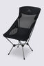 Macpac Lightweight High-Back Chair V2, Black/Black, hi-res