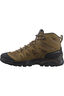 Salomon Men's X Ward Leather GTX Mid Hiking Boots, Kangaroo/Black/Dull Gold, hi-res
