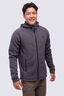 Macpac Mens Mountain Hooded Fleece Jacket, Forged Iron, hi-res