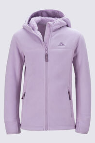 Macpac Kids' Mini Mountain Fleece Hoodie, Fair Orchid, hi-res