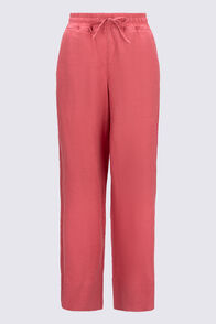 Macpac Women's Wide Leg Linen Pants, Garnet Rose, hi-res