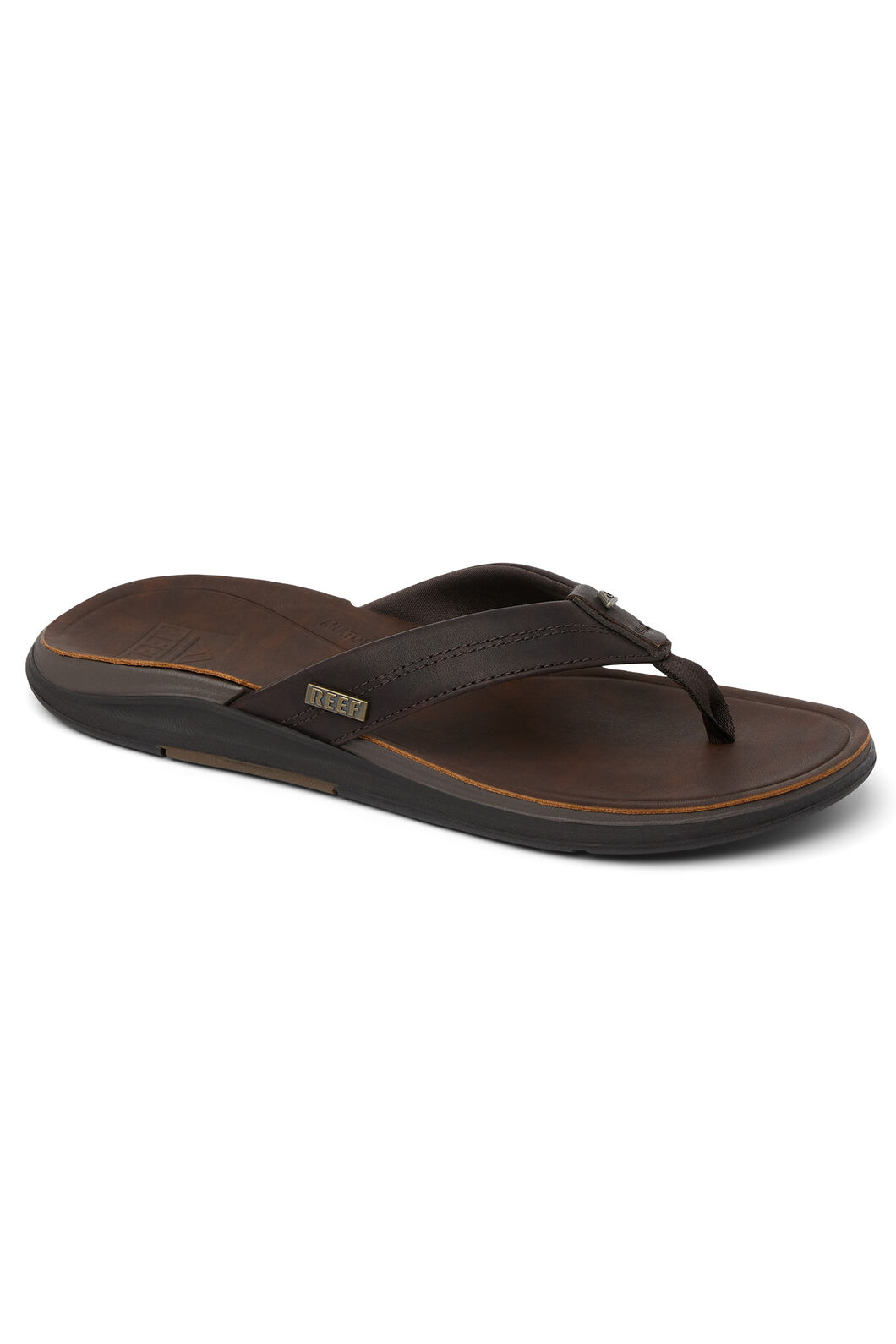 Reef Men's Leather Offshore, Dark Brown, hi-res