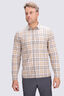 Macpac Men's Campfire Long Sleeve Shirt, Stone Plaid, hi-res