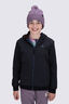 Macpac Kids&rsquo; Dune Reversible Wind Fleece, Black/Bering Sea Mountain prin, hi-res
