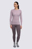 Macpac Women's Geothermal Long Sleeve Top, Seafog, hi-res