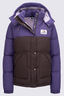 Macpac Women's Heritage Hooded Down Jacket, Loganberry/Java, hi-res