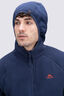 Macpac Mens Mountain Hooded Fleece Jacket, Navy Iris, hi-res