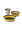 Sea to Summit Frontier Ultralight Collapsible Dinnerware Set &mdash; 3 Piece , Sulphur/Bone White, hi-res