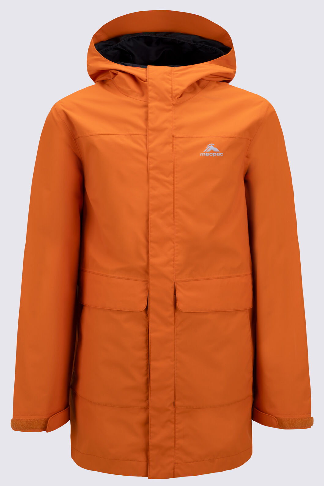 Macpac Kids' Lagoon Raincoat, Marmalade, hi-res