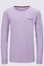 Macpac Kids' Abstract Waterway Fairtrade Organic Cotton Long Sleeve T-Shirt, Fair Orchid, hi-res