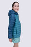 Macpac Kids' Uber Light Hooded Down Jacket, Legion Blue/Biscay Blue, hi-res