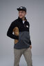 Macpac Men&rsquo;s Heritage Fleece Pullover, Black/Asphalt/Dijon, hi-res