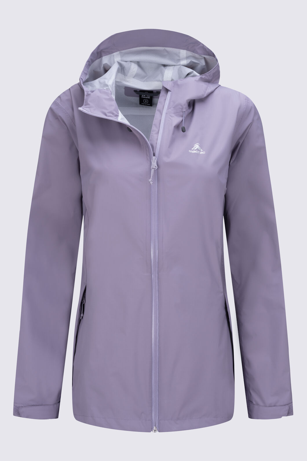 Macpac Women's Mistral Rain Jacket, Lavender Grey, hi-res
