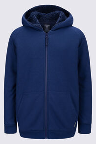 Macpac Kids' Waffle Sherpa Jacket, Navy Iris, hi-res