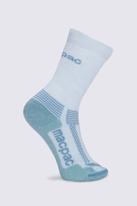Macpac Kids' Hiking Sock, Surf Spray/Nile Blue, hi-res