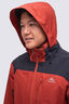 Macpac Men's Traverse Rain Jacket, Red Ochre/Black, hi-res