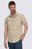 Macpac Men's Westport Short Sleeve Shirt, Sand, hi-res