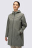 Macpac Women's Strato Long Raincoat, Agave Marle, hi-res