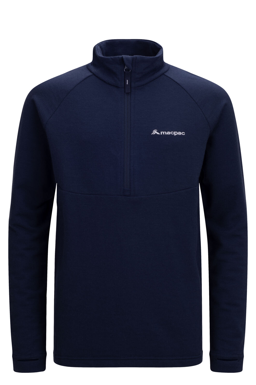 Macpac Kids' 280 Merino Pullover, Navy, hi-res