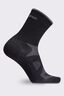 Macpac Rouleur Merino Cycling Sock, Black, hi-res