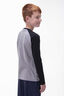 Macpac Kids' Graphic Long Sleeve T-Shirt, Grey Marle/Black, hi-res