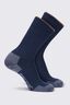 Macpac Thermal Sock &mdash; 2 Pack, Black Iris/Black Iris, hi-res