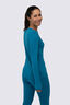 Macpac Women's 220 Merino Long Sleeve Top, Ocean Depths, hi-res