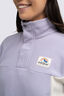 Macpac Women's Heritage Fleece Pullover, Lavender Grey/Pelican/Bone Bro, hi-res