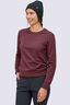 Macpac Women's 280 Merino Blend Long Sleeve Crew, Fig Marle, hi-res