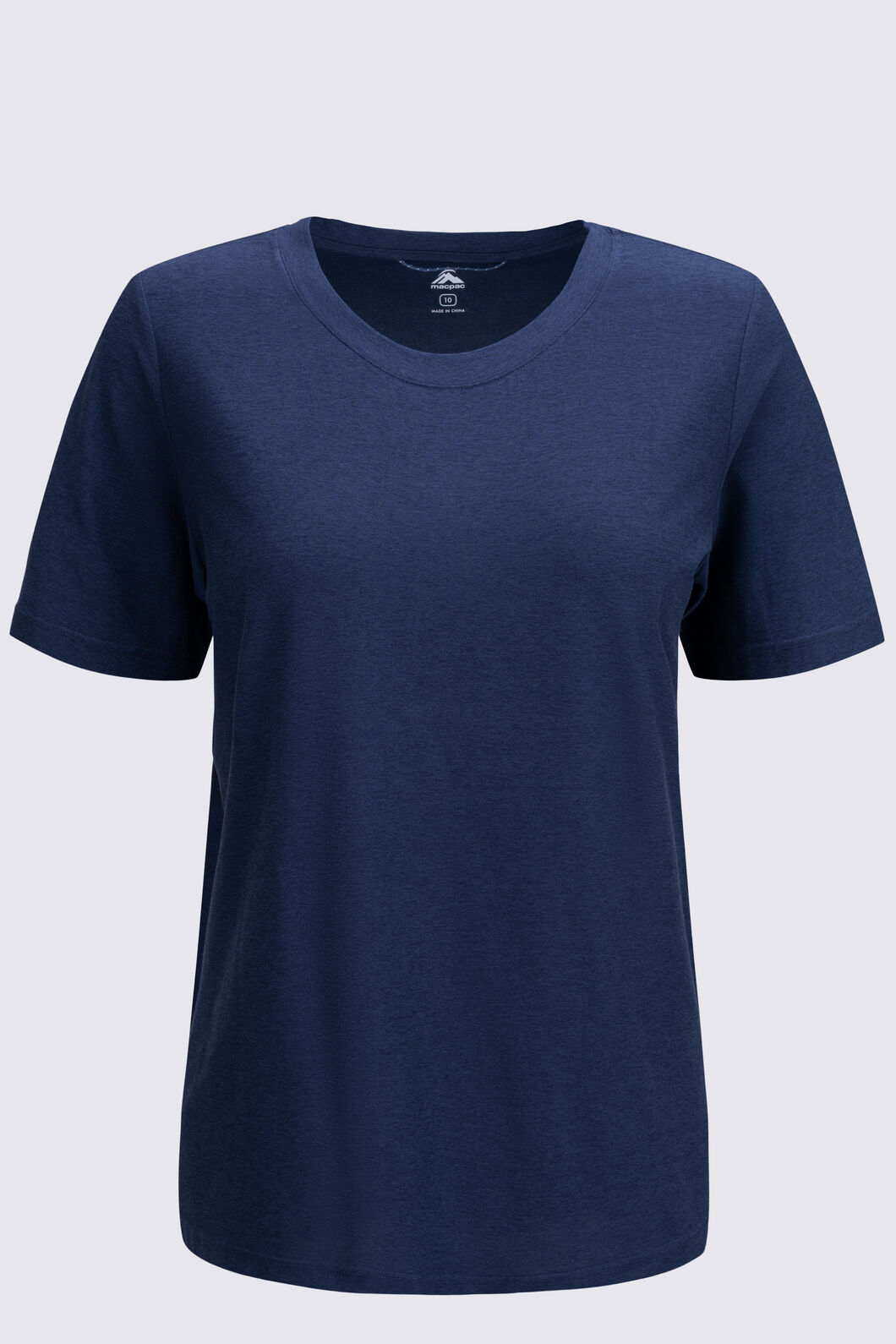 Macpac Women's Riley T-Shirt, Navy Iris Marle, hi-res
