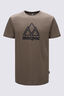 Macpac Men's Vintage Fairtrade Organic Cotton Short Sleeve T-Shirt, Stone Grey Marle, hi-res