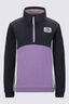 Macpac Kids&rsquo; Heritage Fleece Pullover, African Violet/Surfspray, hi-res