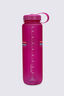 Macpac Soft Touch Water Bottle &mdash; 1L, Retro Logo Festival Fuschia, hi-res