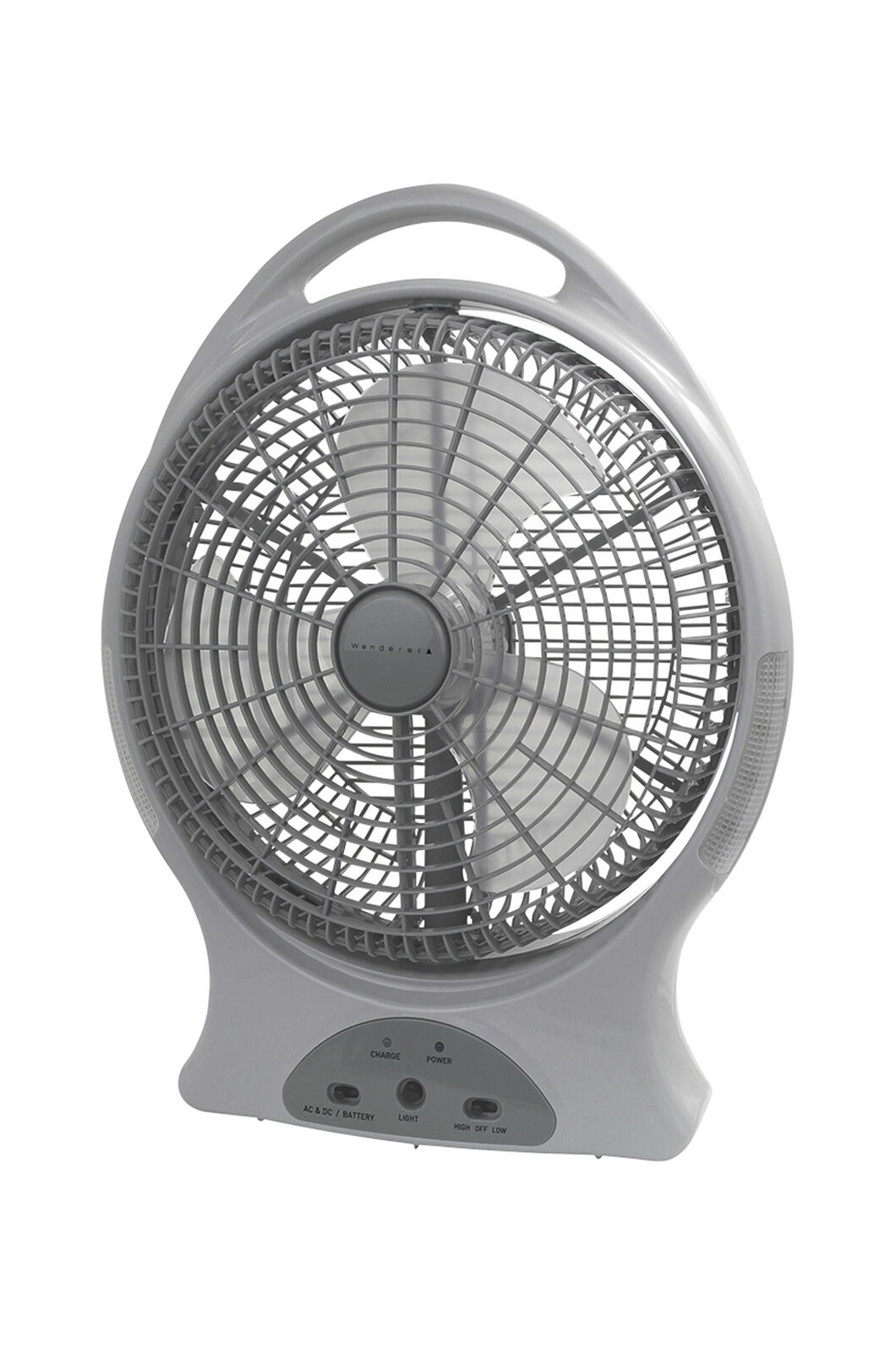 Wanderer Oscillating Rechargeable Fan — 12 inches, None, hi-res