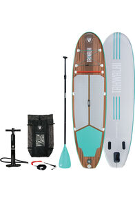 Tahwalhi Whitehaven Sands Inflatable Stand-Up Paddle Board 10ft 6in, Wood/Turquoise, hi-res