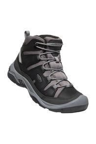KEEN Men's Circadia Mid Hiking Boots, Black/Steel Grey, hi-res