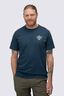 Macpac Men's Cameron Hut Fairtrade Organic Cotton Short Sleeve T-Shirt, Midnight Navy, hi-res