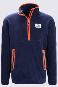 Macpac Men's Originals Vintage Fleece Pullover, Baritone Blue/Rooibos Tea, hi-res