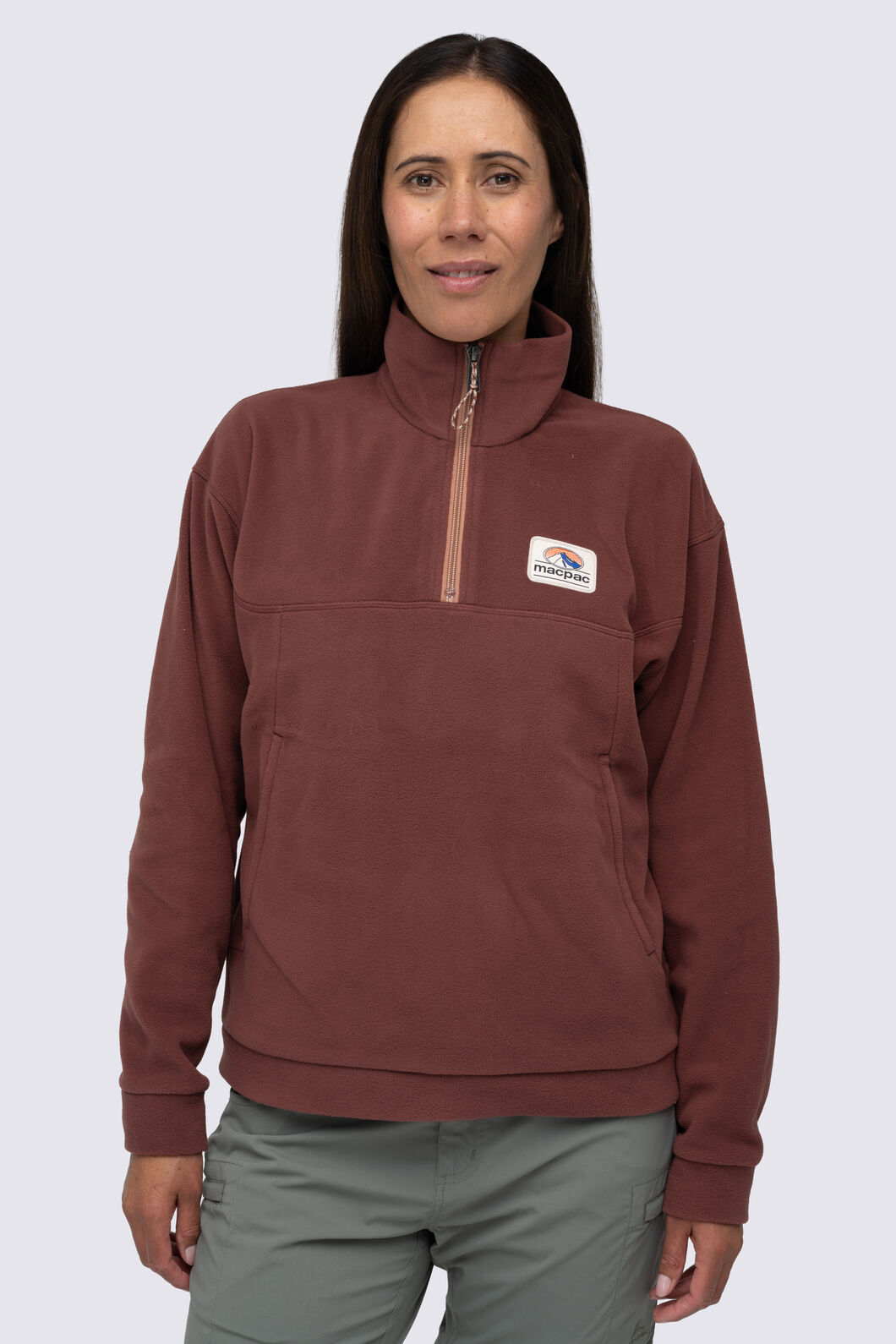 Macpac Women&rsquo;s Heritage Fleece Pullover, Andorra, hi-res