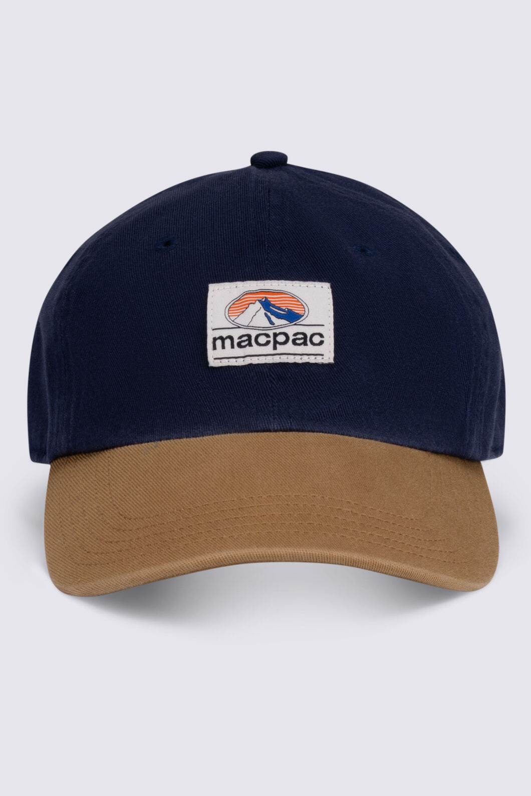 Macpac Vintage Cap, Navy/Medal Bronze, hi-res