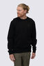 Macpac Men's Vintage Heavyweight Fairtrade Organic Cotton Crew, Black, hi-res