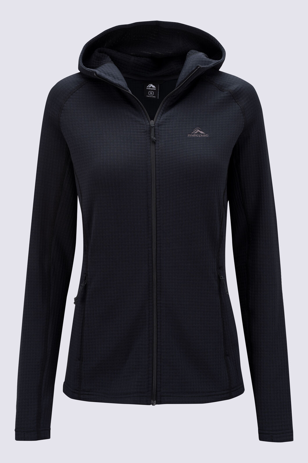 Macpac Women's Ion Hooded Fleece Jacket, Black, hi-res