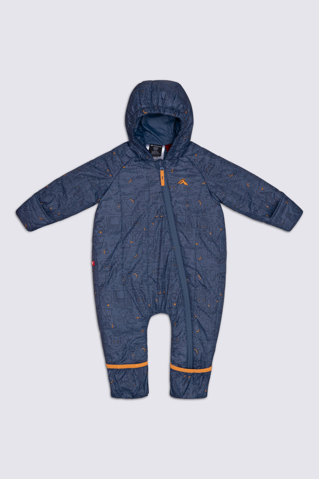 Macpac Baby Pulsar Insulated Onesie, Bering Sea Camp Print, hi-res