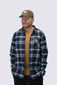 Macpac Men's Sutherland Flannel Shirt, Navy Plaid, hi-res